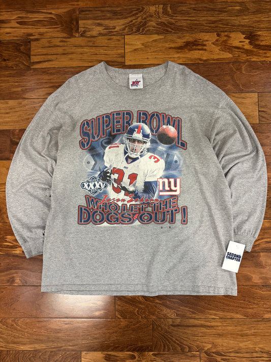 00s NY Giants Jason Sehorn Long Sleeve Shirt (XL)