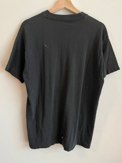 1997 Carolina Panthers Faded Black Spell Out Shirt (M)