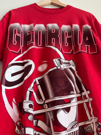 90s Georgia Bulldogs Riddell Helmet Tee (M)