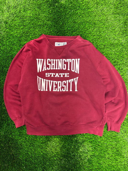 90s Washington State University Spell Out Vintage Crewneck (L)
