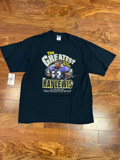 00s Baltimore Ravens Ray Lewis "Greatest" Tee (XL)