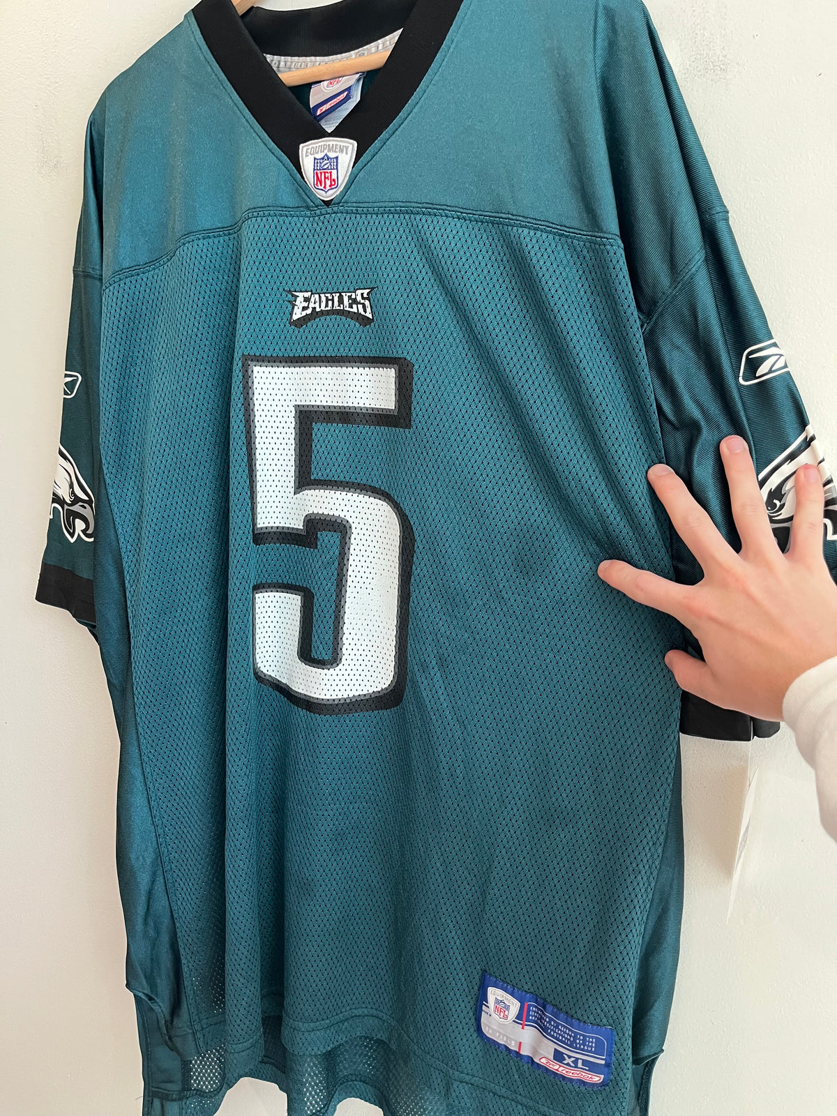 00s Philadelphia Eagles Donovan McNabb Reebok Home Jersey (XL)