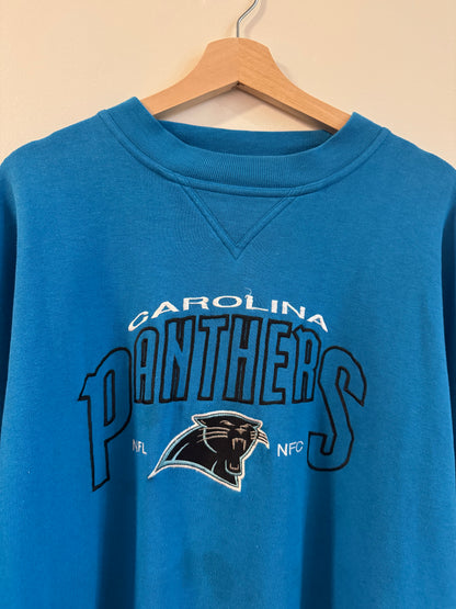90s Carolina Panthers Lee Blue Stained Crewneck (XL)