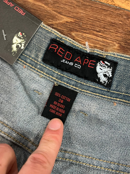 00s Red Ape Embroidered Deadstock Jeans (38x32)
