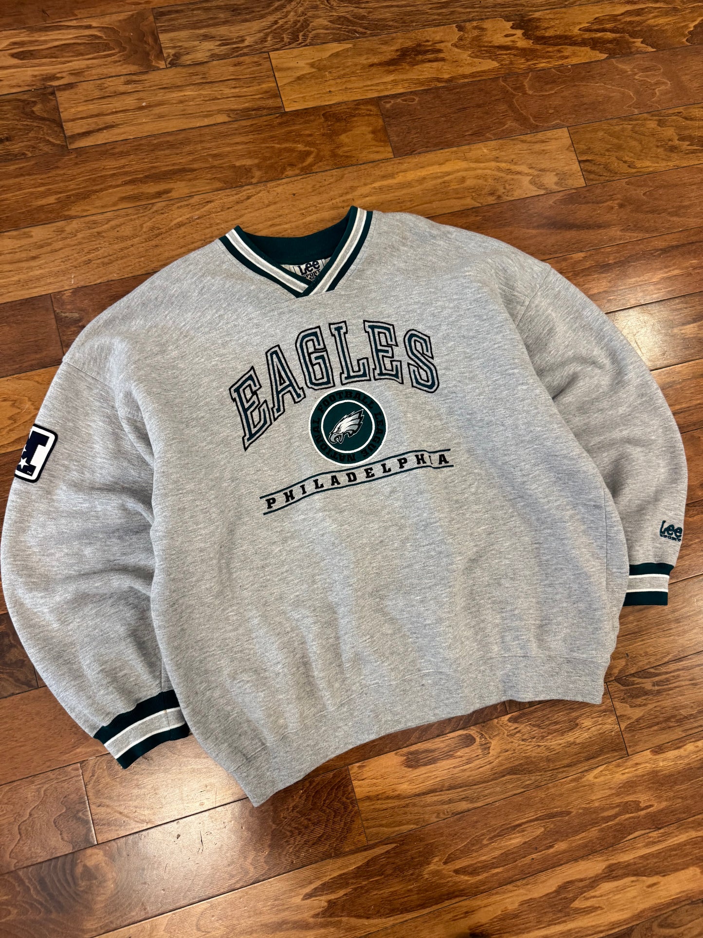 90s Philadelphia Eagles Embroidered Lee Sports Crewneck (XL)