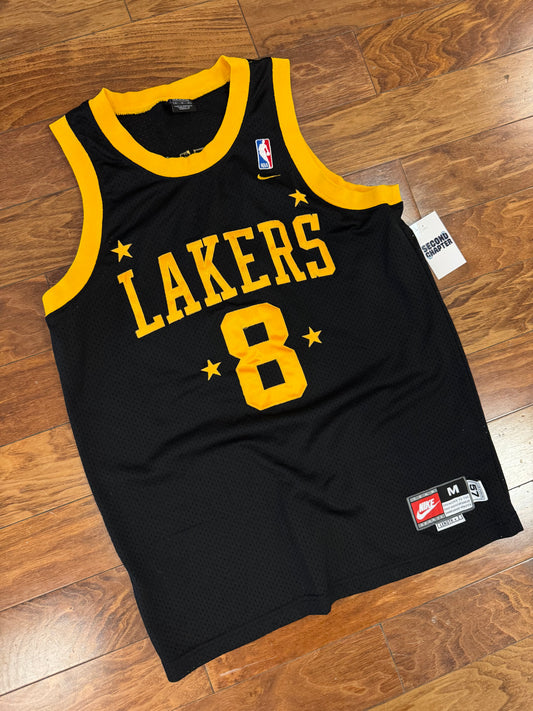 00s LA Lakers Kobe Bryant #8 Vintage Nike Team NBA Jersey (M)