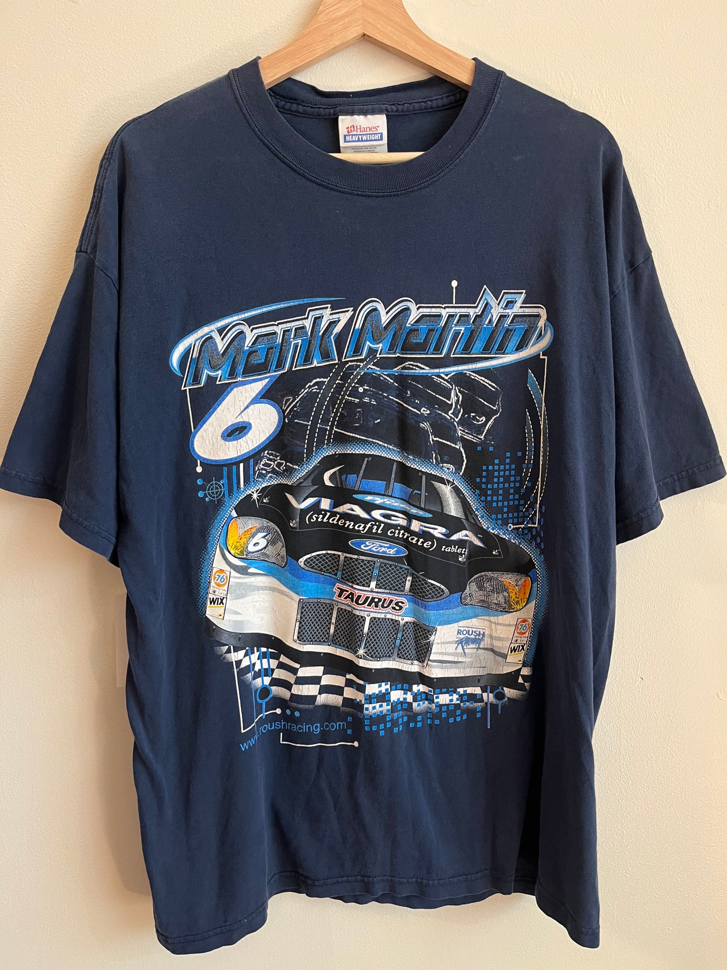 00s Mark Martin Viagra Graphic Nascar Tee (XL)