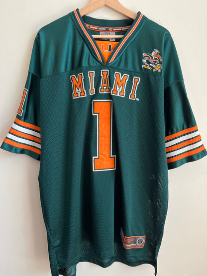 00s Miami Hurricanes Colosseum Stitched Jersey (XL)