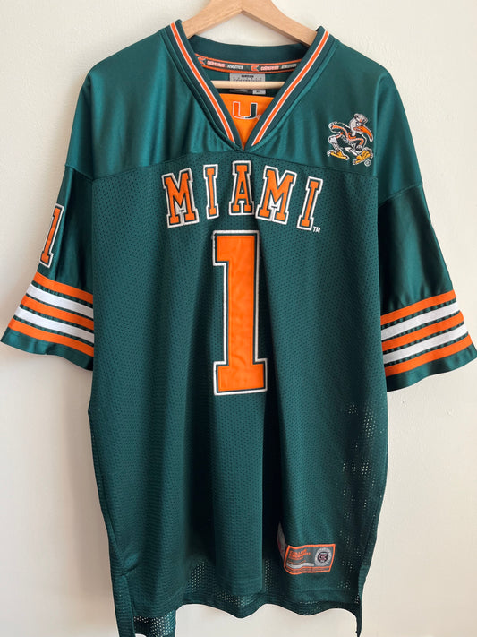 00s Miami Hurricanes Colosseum Stitched Jersey (XL)