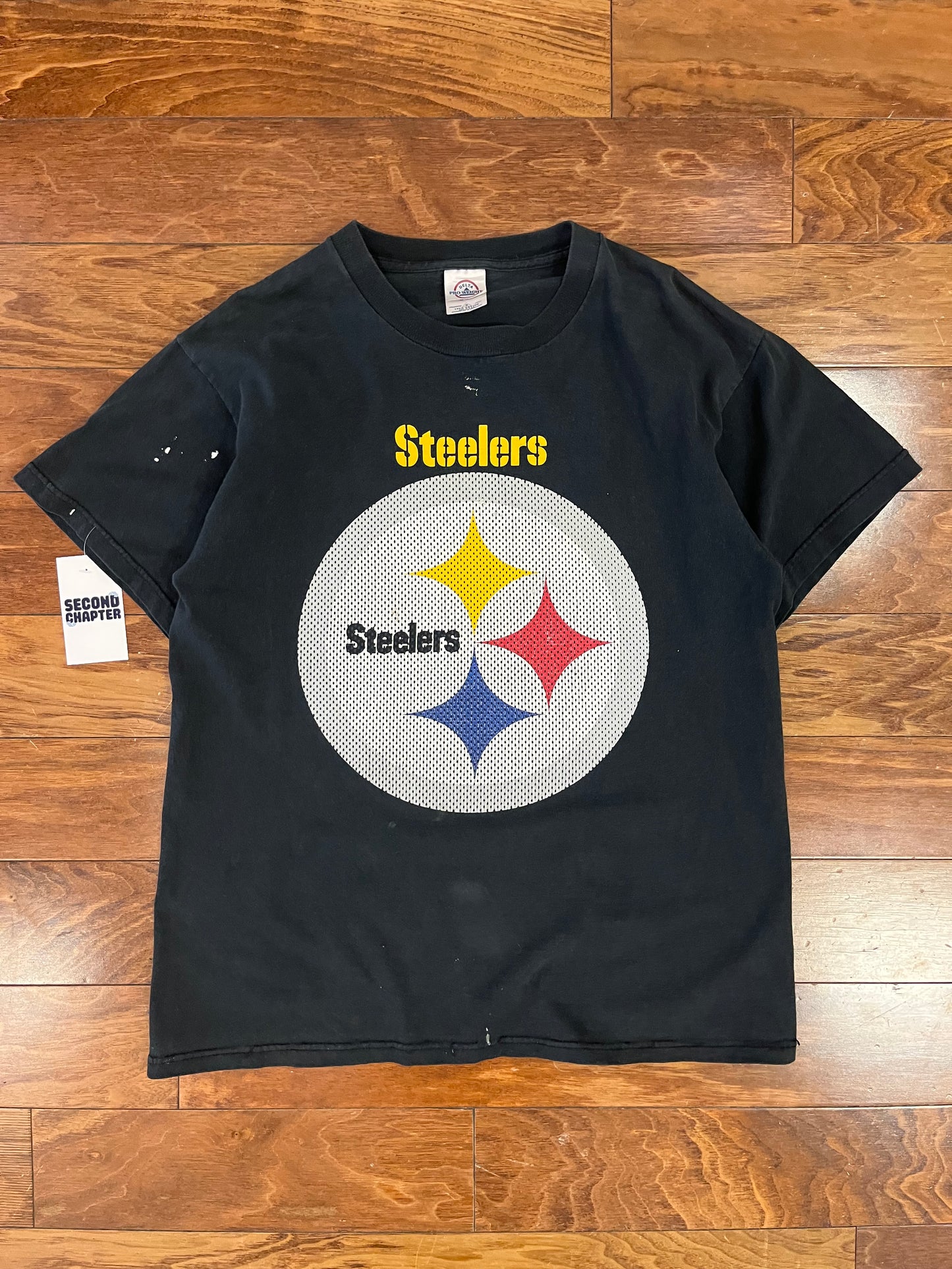 00s Pittsburgh Steelers Paint Vintage Tee (M)