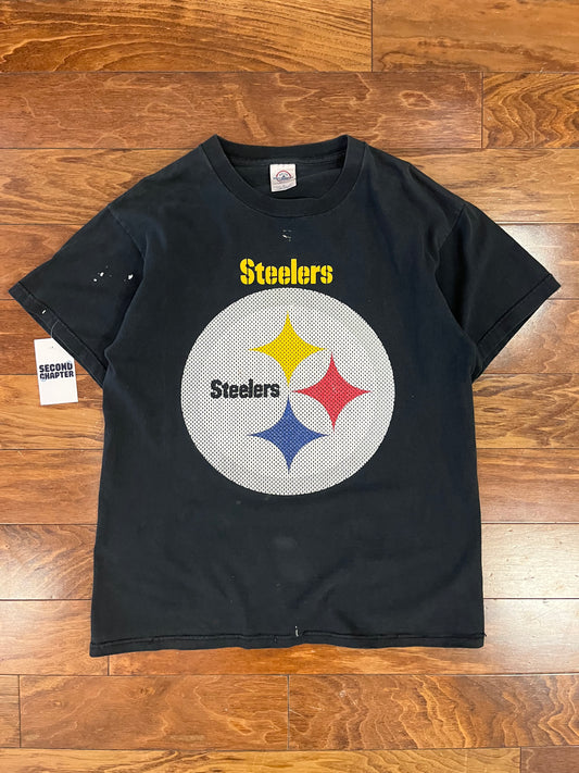 00s Pittsburgh Steelers Paint Vintage Tee (M)