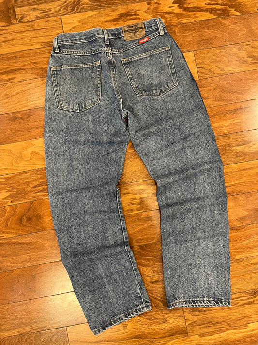 00s Wrangler Dark Wash Blue Jeans (31 x 30)