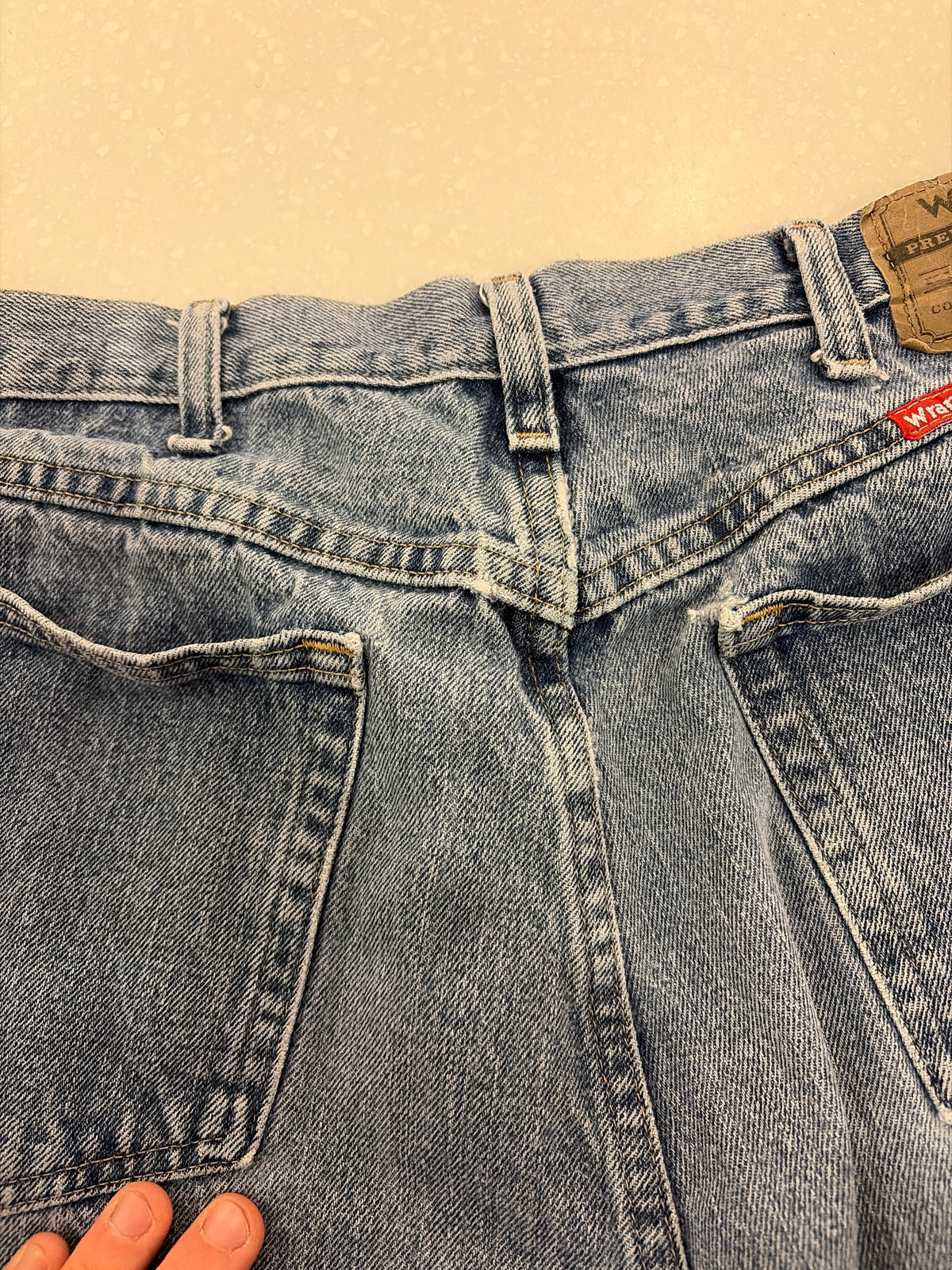 00s Wrangler Blue Shorts (34)