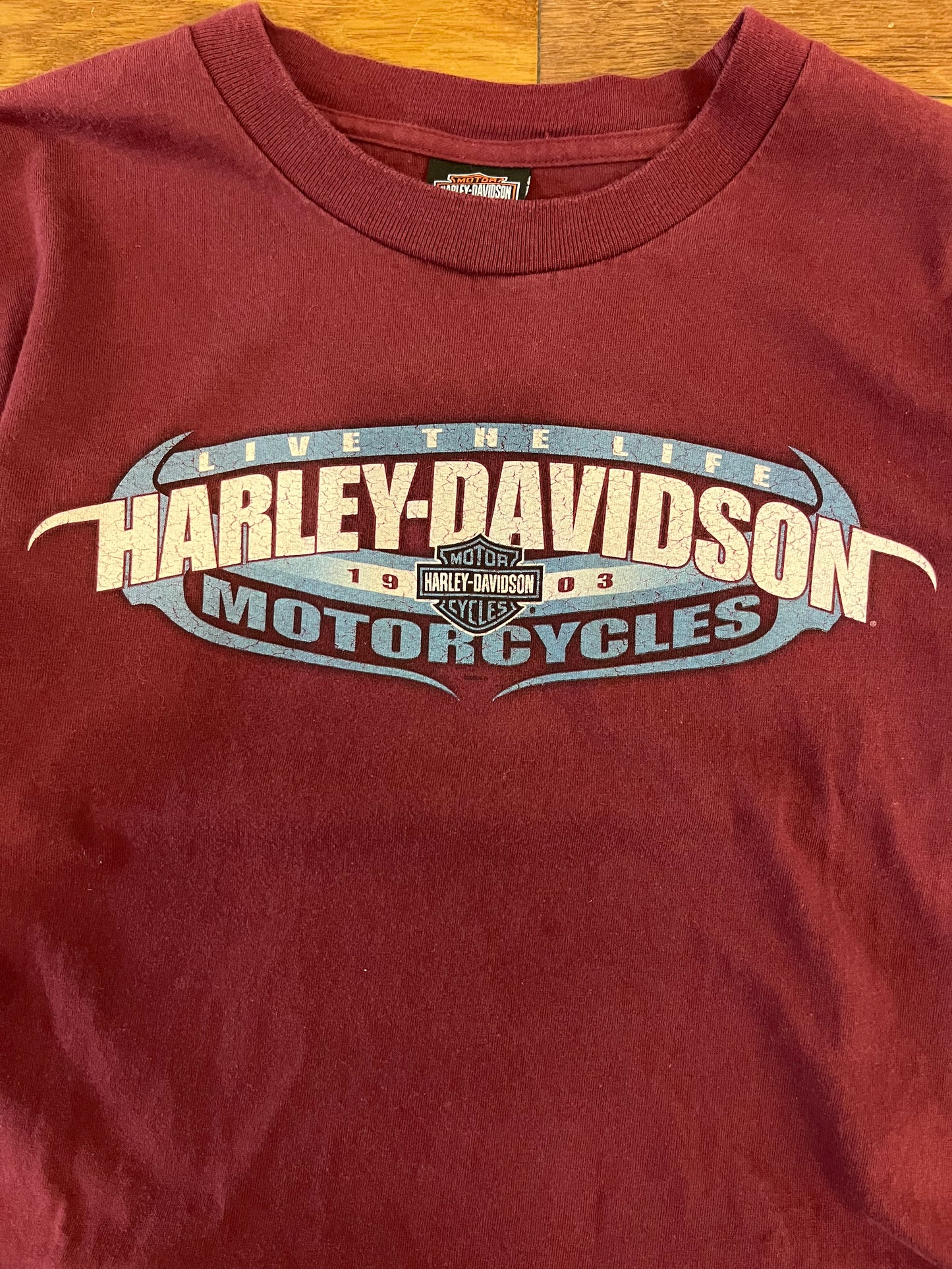 2005 Harley Davidson Burgundy Las Vegas Tee (L)