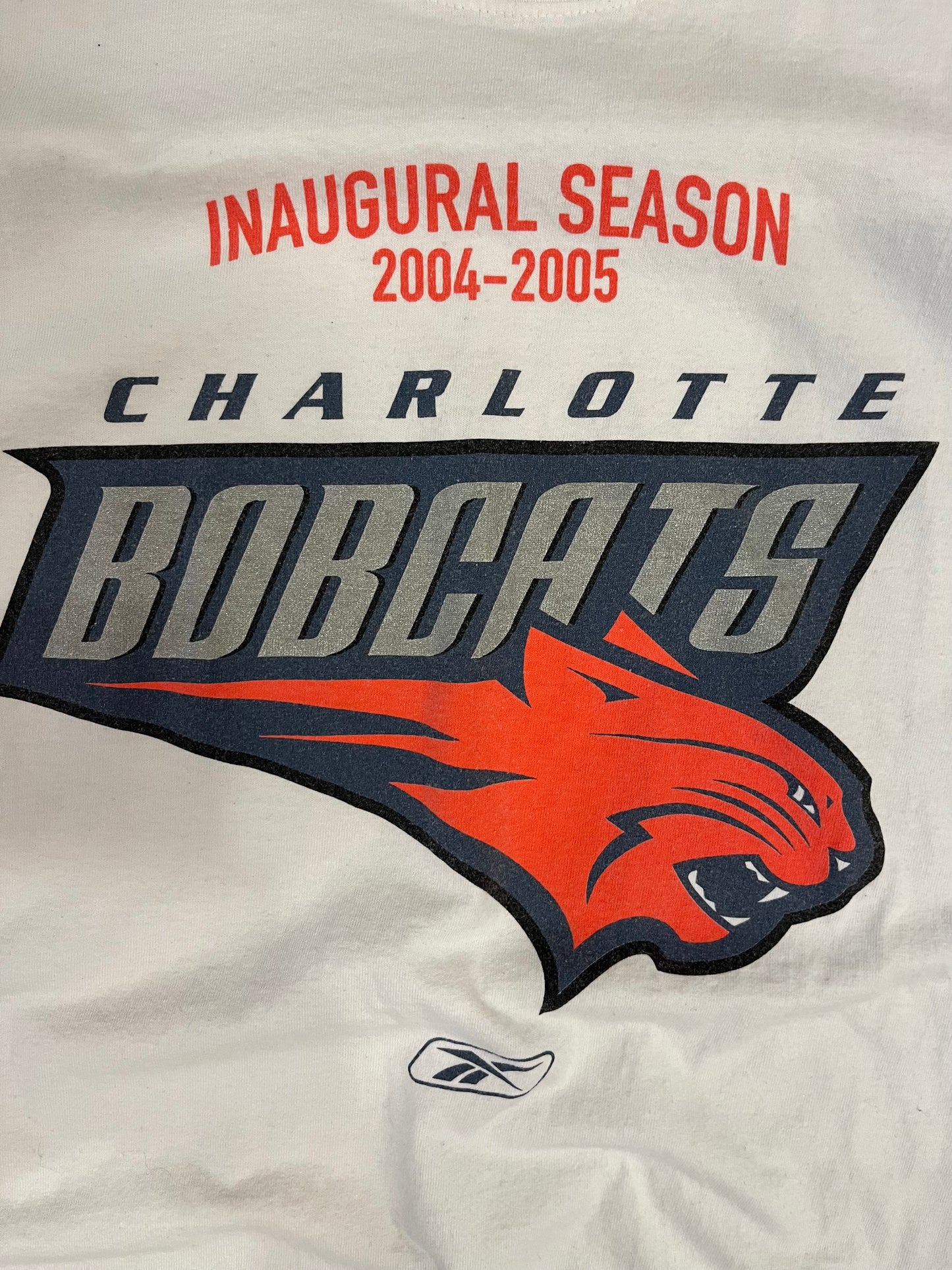 2004-2005 Charlotte Bobcats Inaugural Season Tee (L)
