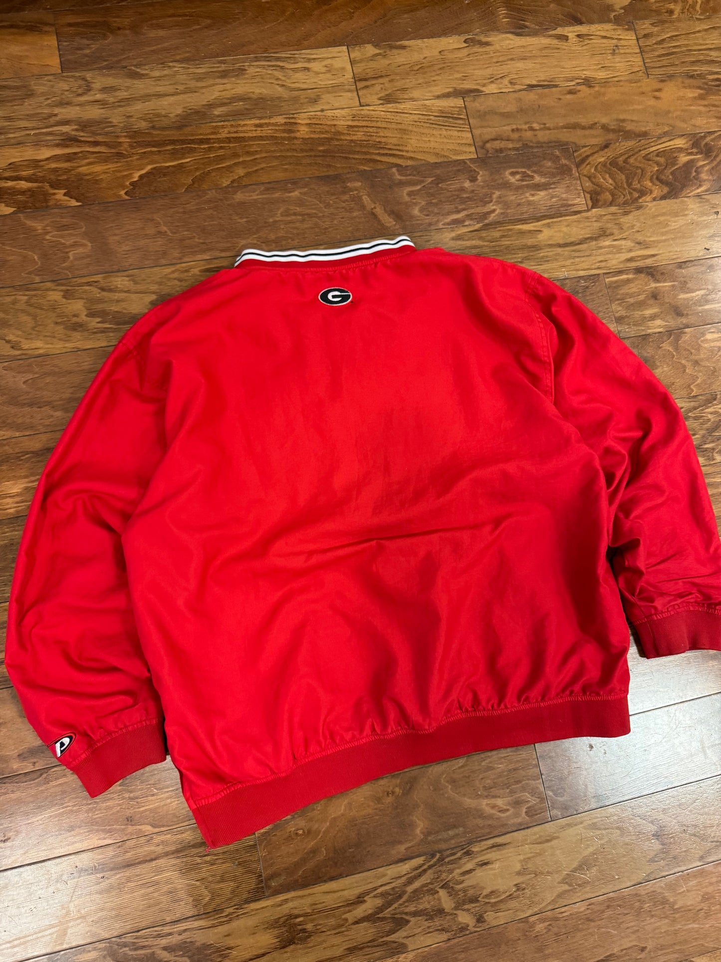 00s Georgia Bulldogs Embroidered Pro Player Windbreaker (XL)