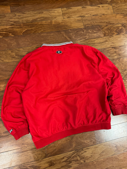 00s Georgia Bulldogs Embroidered Pro Player Windbreaker (XL)