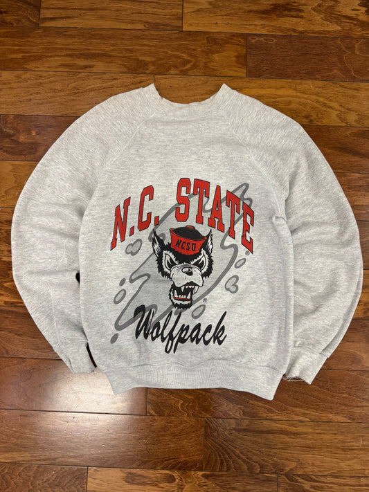 80s NC State University Wolfpack Vintage Crewneck (M)