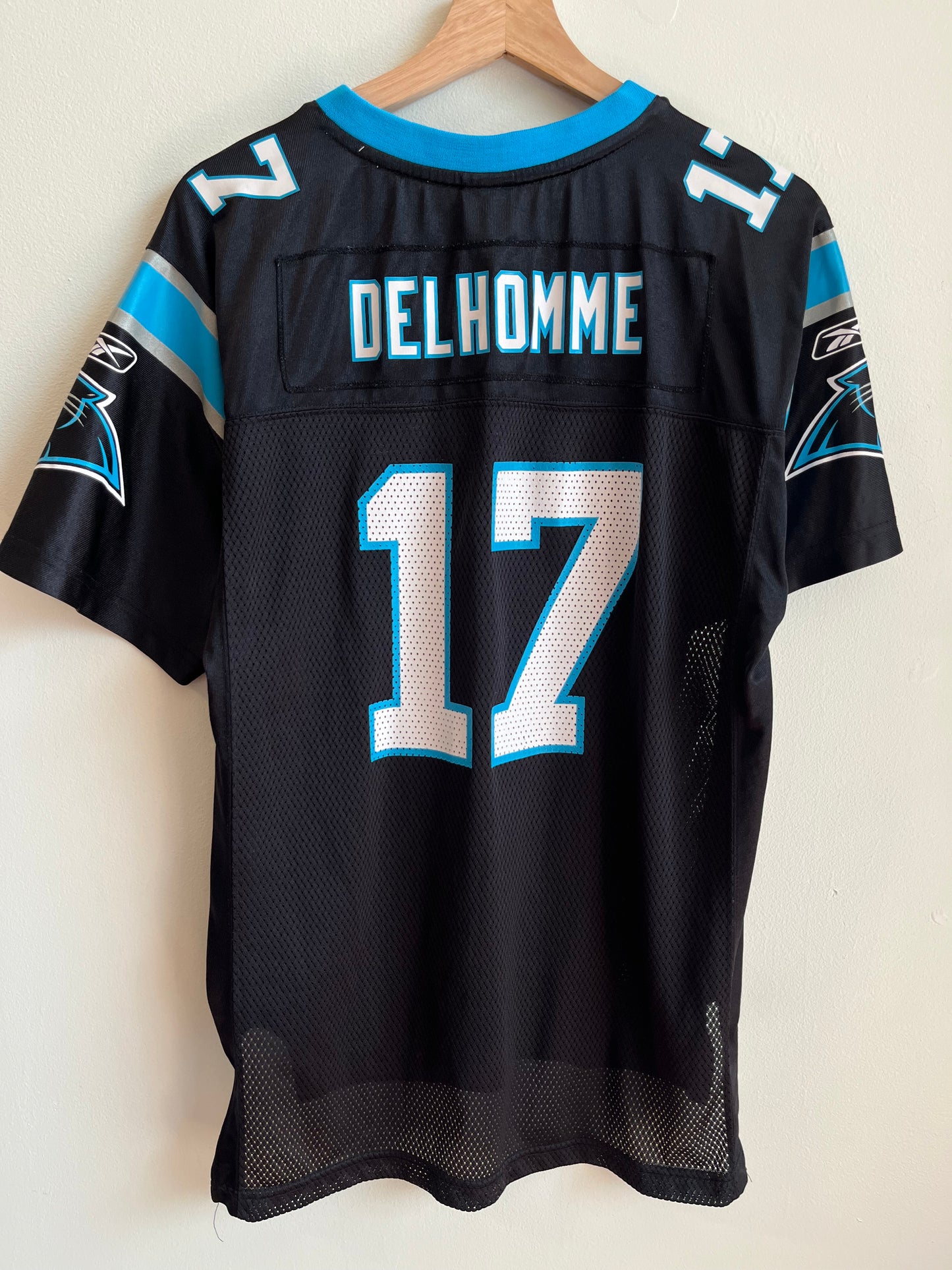 00s Carolina Panthers Jake Delhomme Reebok Jersey (Youth L)