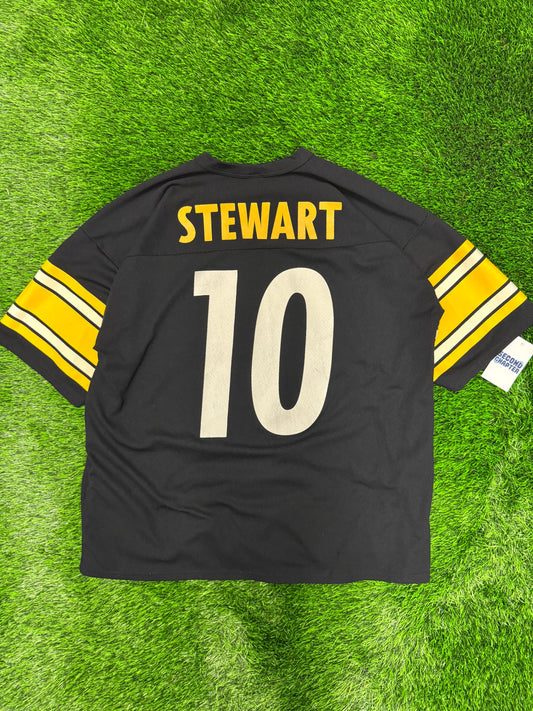 90s Pittsburgh Steelers Logo 7 Kordell Stewart #10 Jersey (XL)