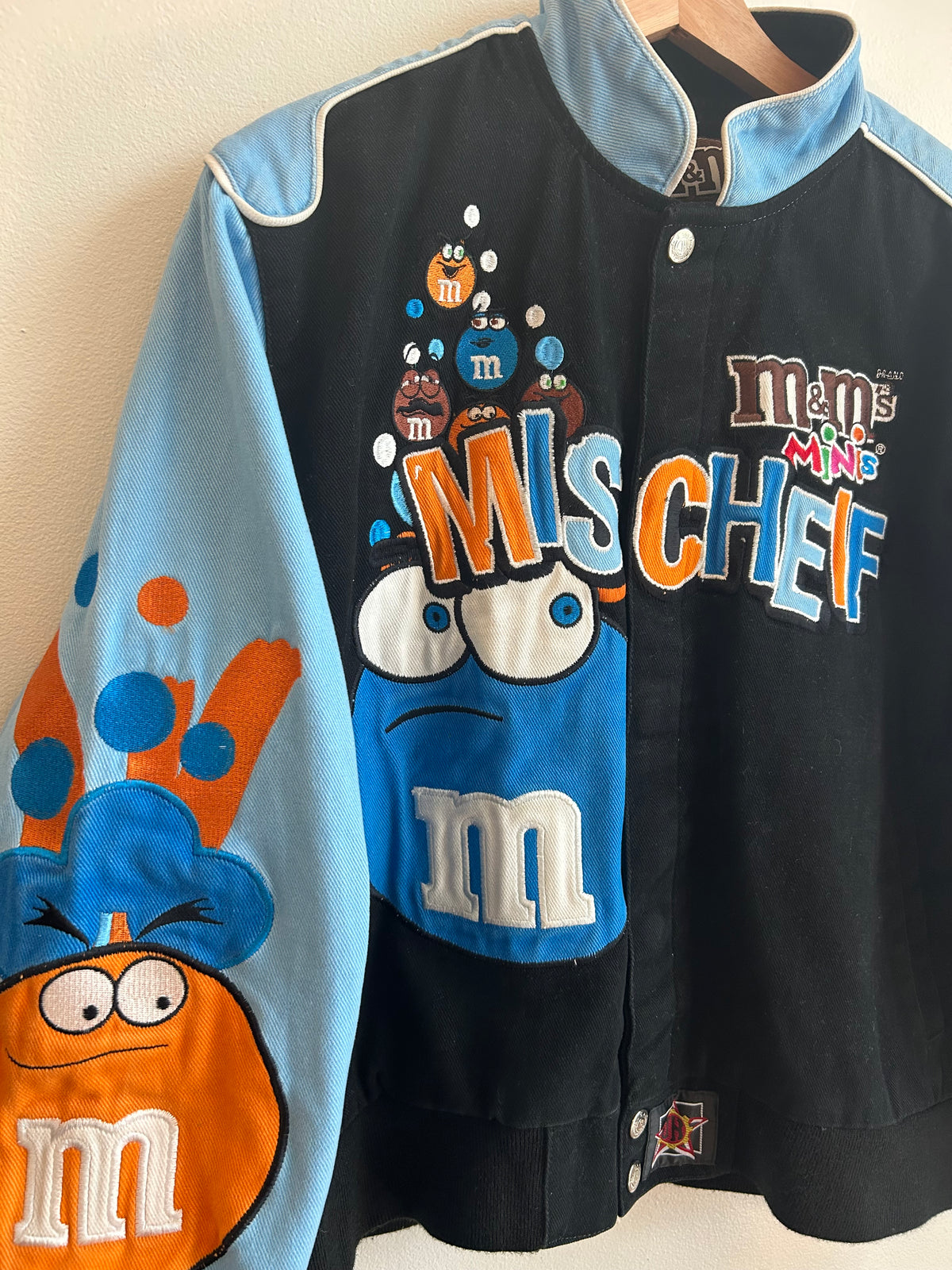 00s M&Ms Minis Mischeif Nascar Racing Jacket (Youth XXL)