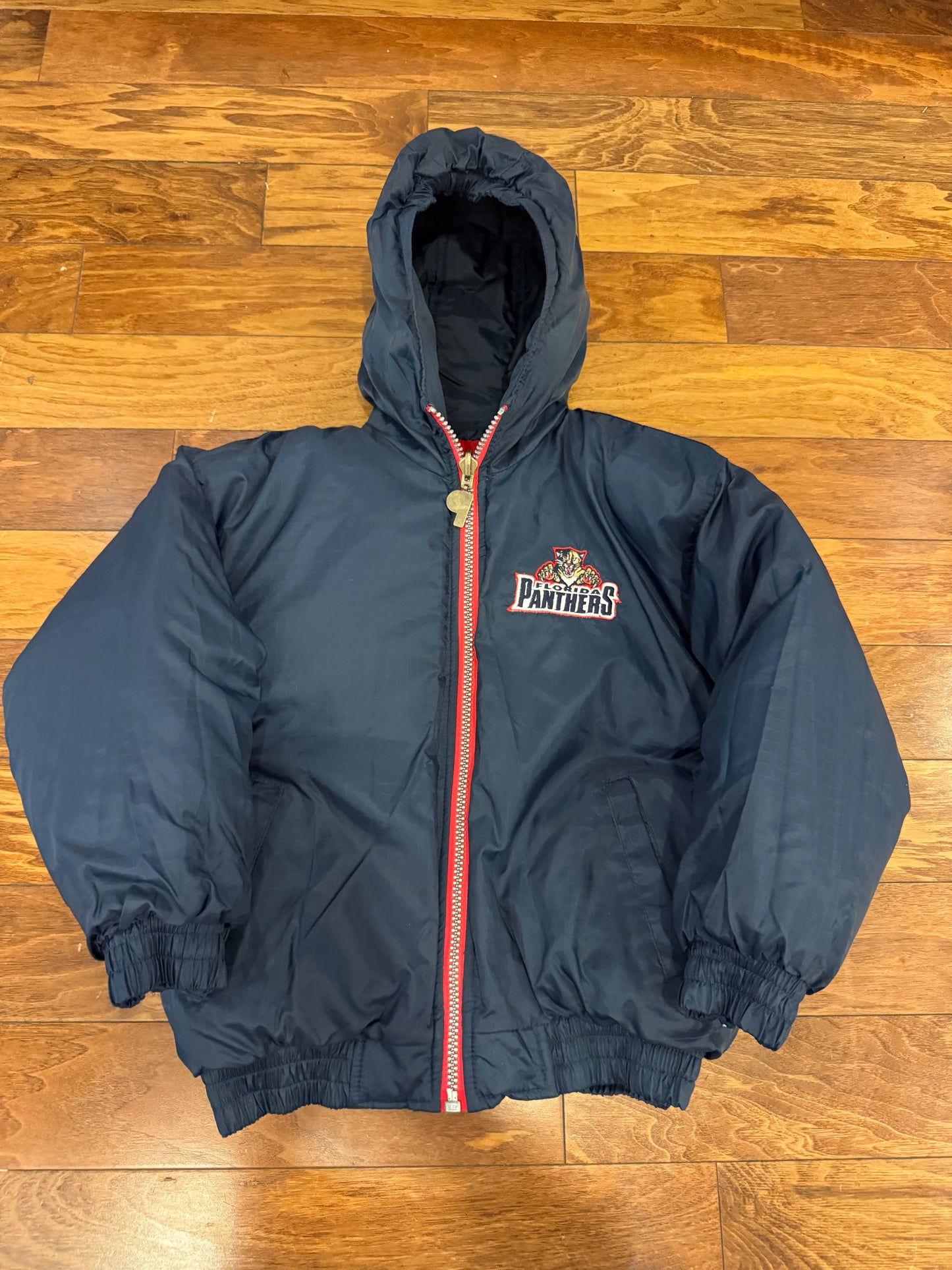 90s Florida Panthers Deadstock Puffer Jacket (Youth M)