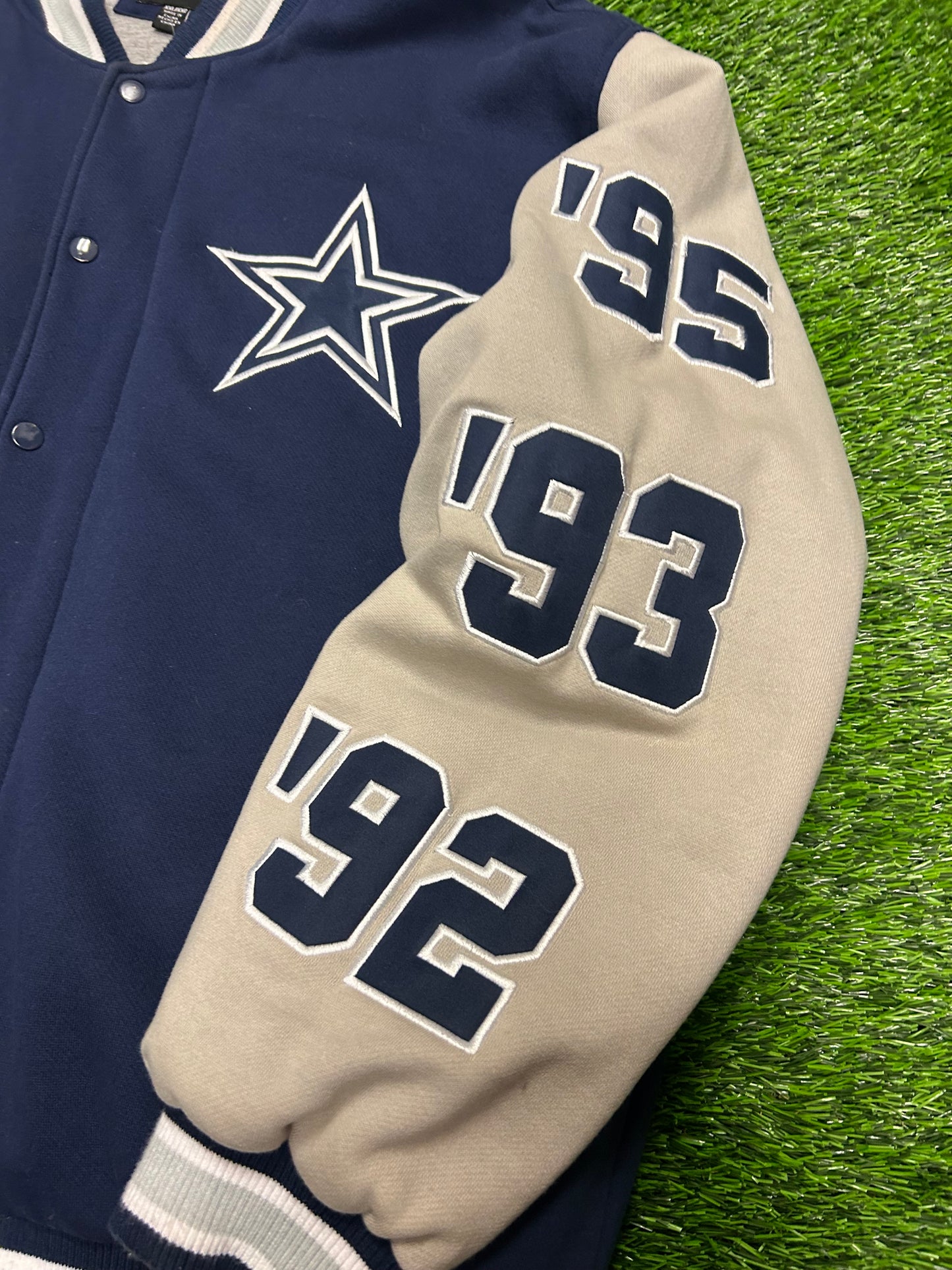 00s Dallas Cowboys NFL Super Bowl Patches Varsity Jacket (XXL)