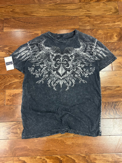 00s Affliction Faded Black Y2K Tee (L)