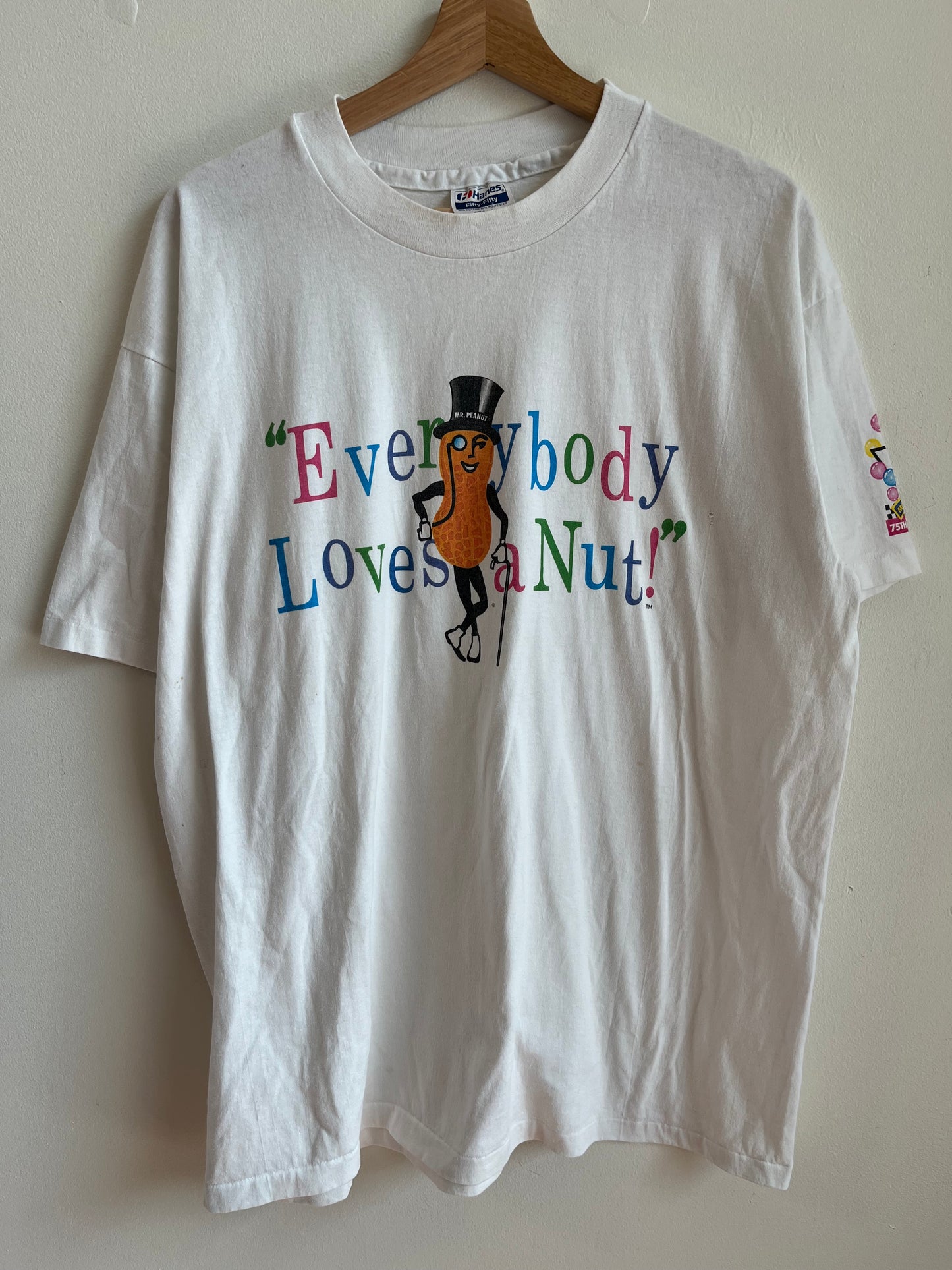 90s Mr. Peanut "Everybody Loves a Nut" Promo Tee (XL)