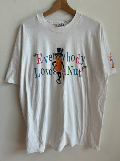 90s Mr. Peanut "Everybody Loves a Nut" Promo Tee (XL)