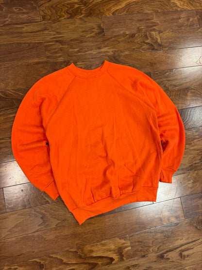 70s Auburn University Orange Crewneck (L)