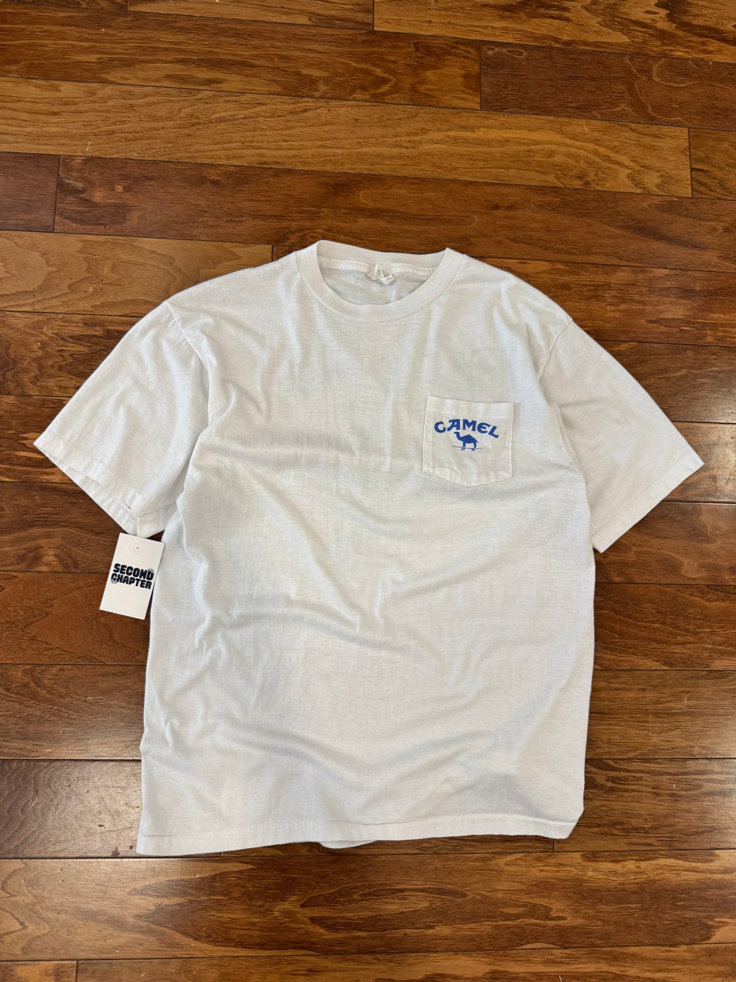 1990 Camel Cigarettes "Pack Of Camels" Pocket Tee (XL)