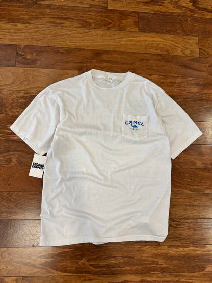 1990 Camel Cigarettes "Pack Of Camels" Pocket Tee (XL)