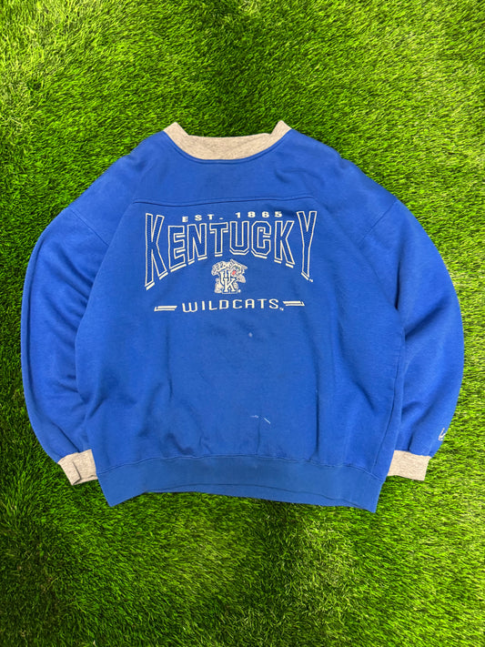 00s University of Kentucky Wildcats Lee Embroidered Vintage Crewneck (L)