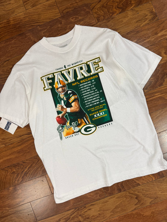 Green Bay Packers Brett Favre Tribute Reebok Tee (L)