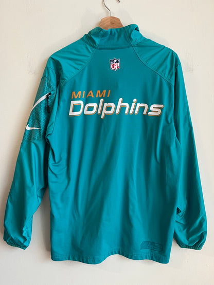2010s Miami Dolphins Dri-Fit Nike Windbreaker (M)