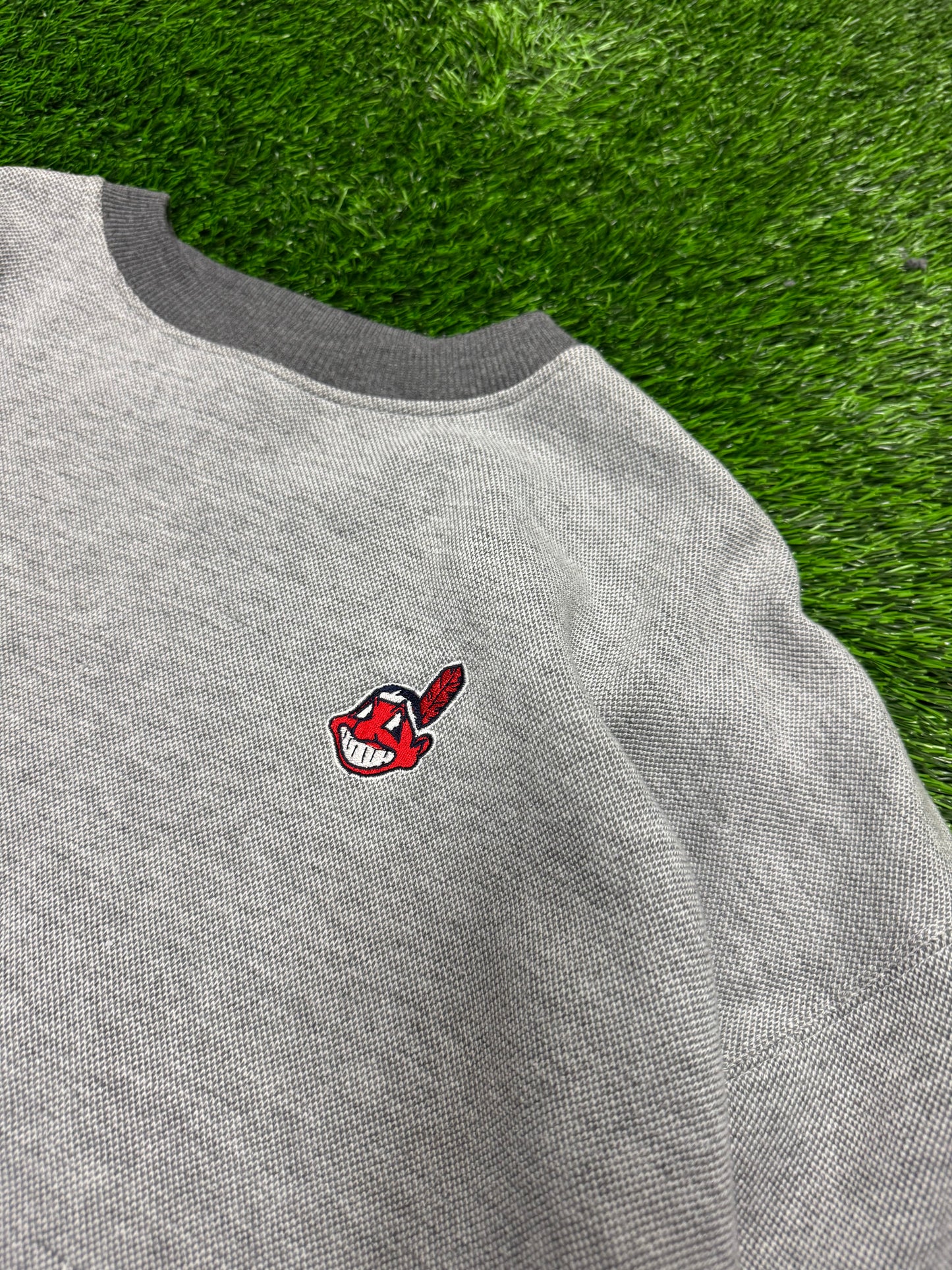 90s Cleveland Indians Starter Essential Grey Crewneck (XL)