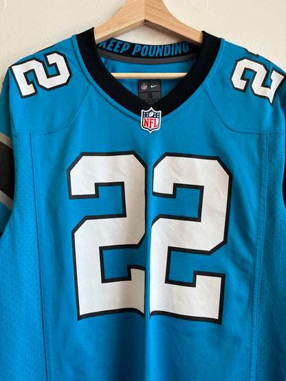 2022 Carolina Panthers Christian McCaffery Blue Nike Jersey (S)