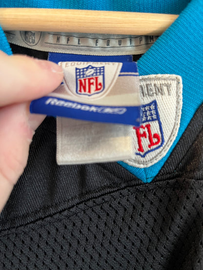 00s Carolina Panthers Stephen Davis #48 Reebok Home Jersey (L)