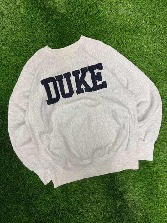 90s Duke University Reverse Weave Stitched Vintage Crewneck (XL)