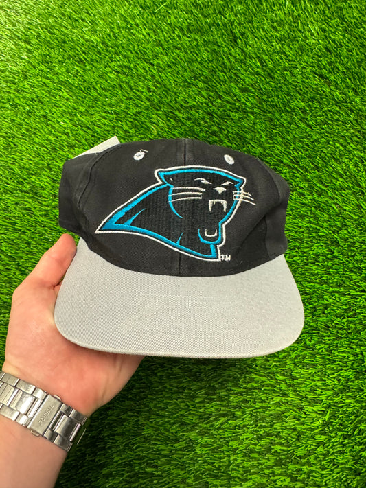 90s Carolina Panthers Big Logo Competitor Snapback Hat (OS)