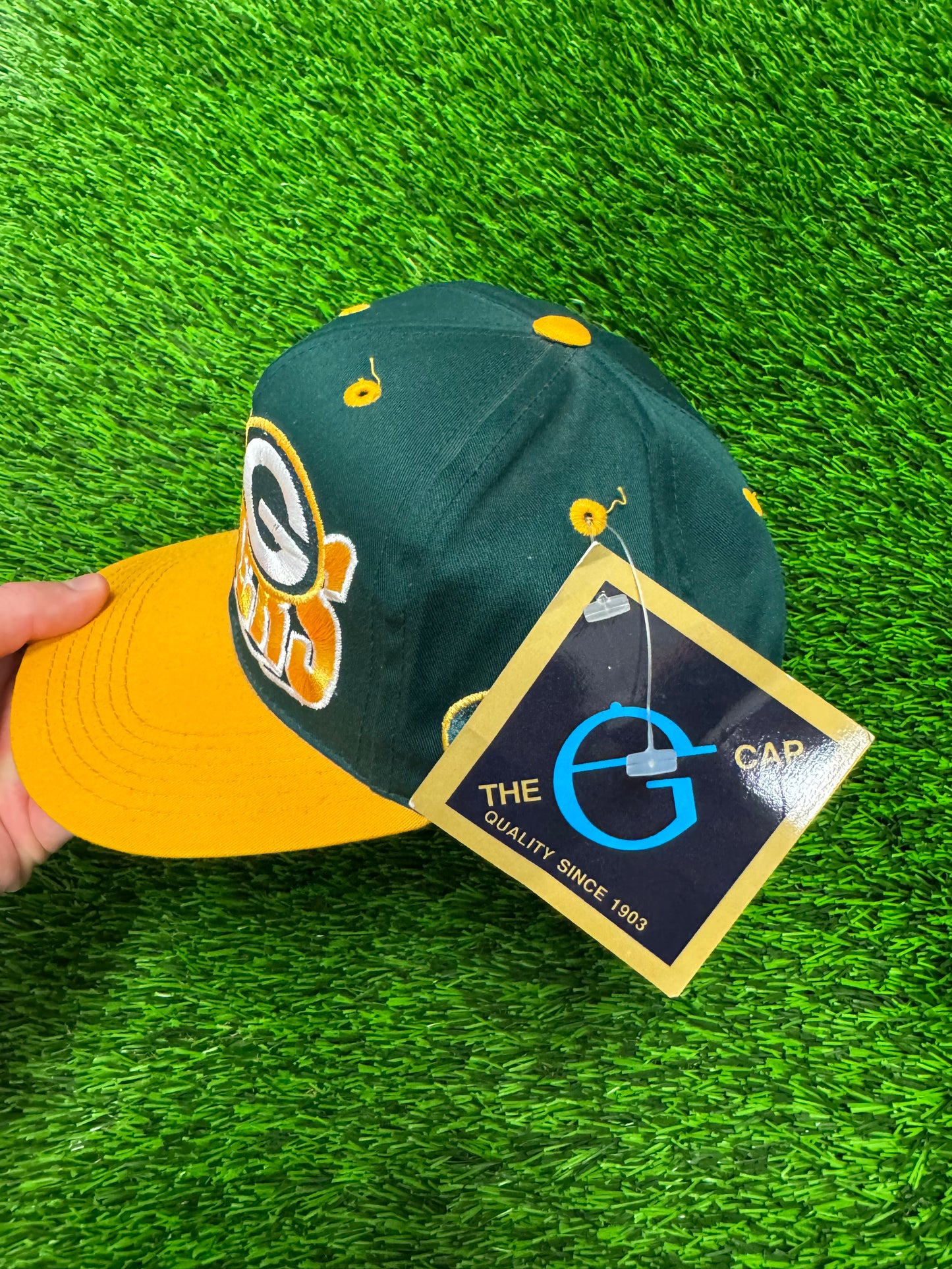 90s Green Bay Packers Spell Out Deadstock Youth Hat (Youth OSFA)