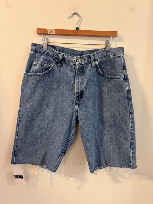 00s Wrangler Blue Shorts (34)