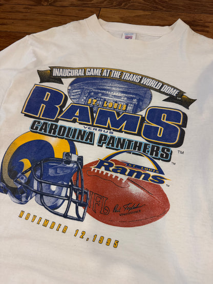 1995 Rams v Panthers Inaugural Game Tee (L)