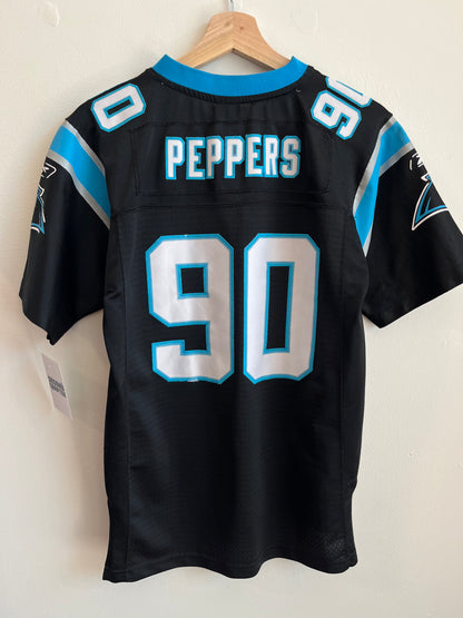 00s Carolina Panthers Julius Peppers Youth Jersey (Youth L)