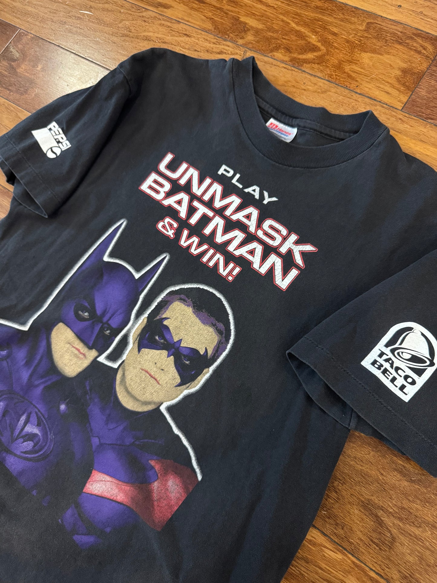 1997 Batman & Joker Vintage Taco Bell DC Promo Tee (M)