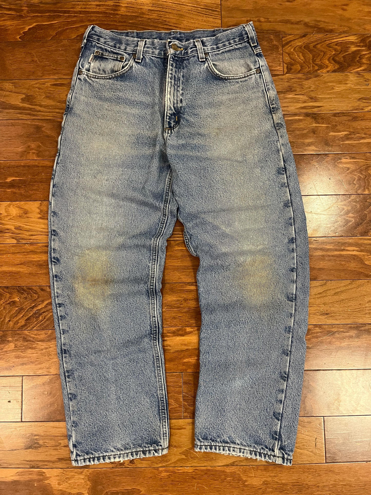 00s Carhartt Flannel Lined Jeans (34 x 32)