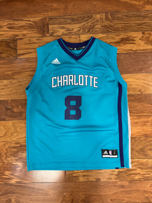 2014 Charlotte Hornets Lindsay Youth Basketball Jersey (Youth L)