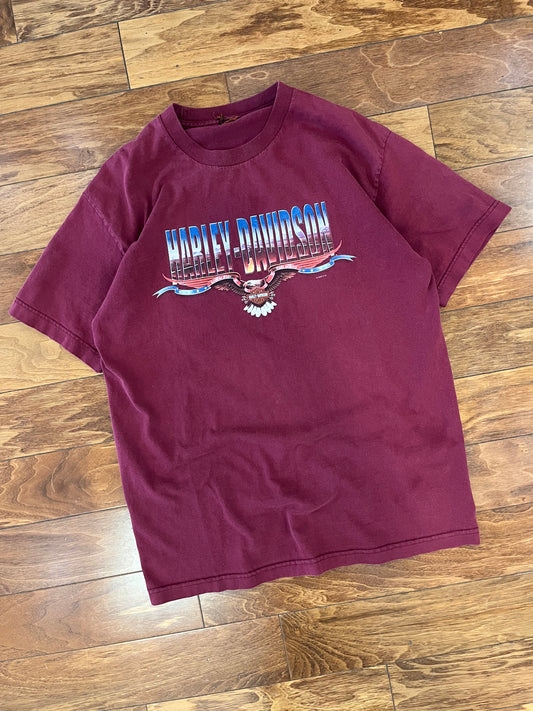 2000 Harley Davidson Vintage Germany Burgundy Tee (L)