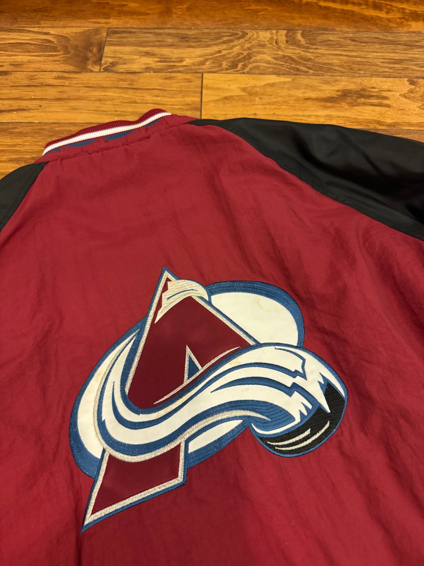 90s Colorado Avalanche Vintage NHL Starter Puffer Jacket (XL)